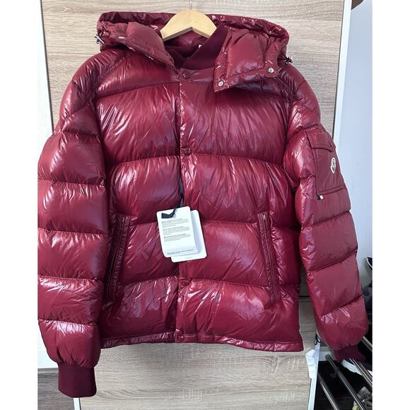 Moncler Men’s Down Puffer Jacket Red XL - Picture 1 of 9
